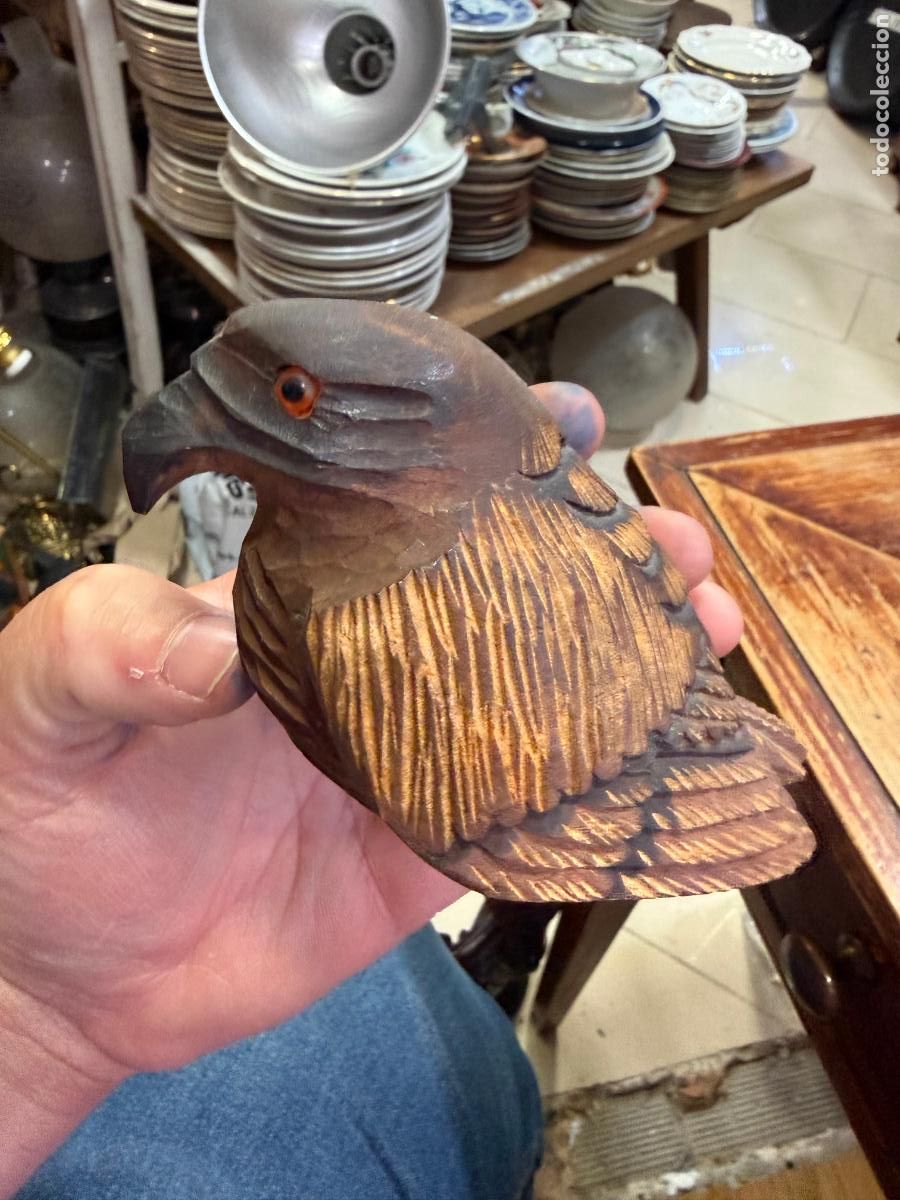 Arte: FIGURA PAJARO REALIZADO EN MADERA - MEDIDA 11X7,5 CM