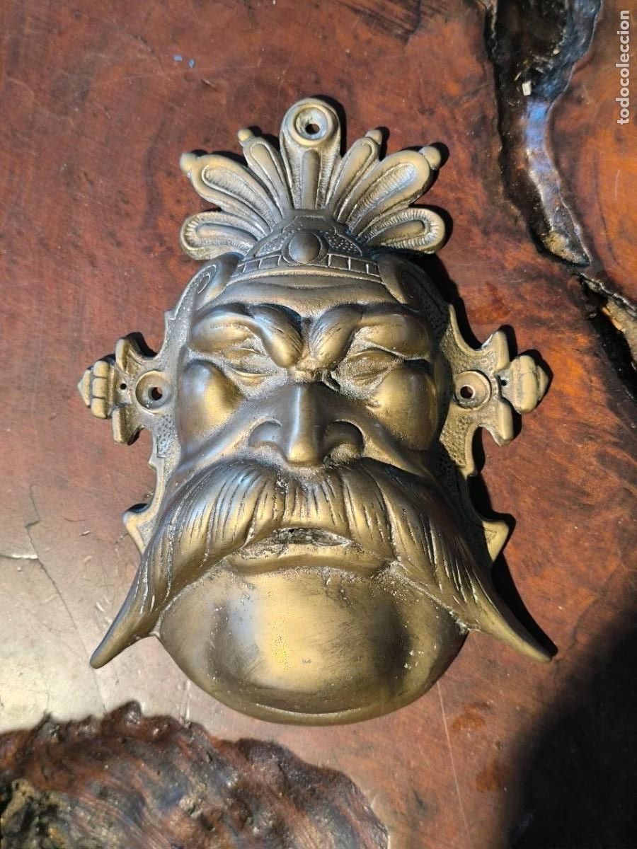 Arte: MASCARA CARETA DE ASTERIX EN BRONCE - Foto 1