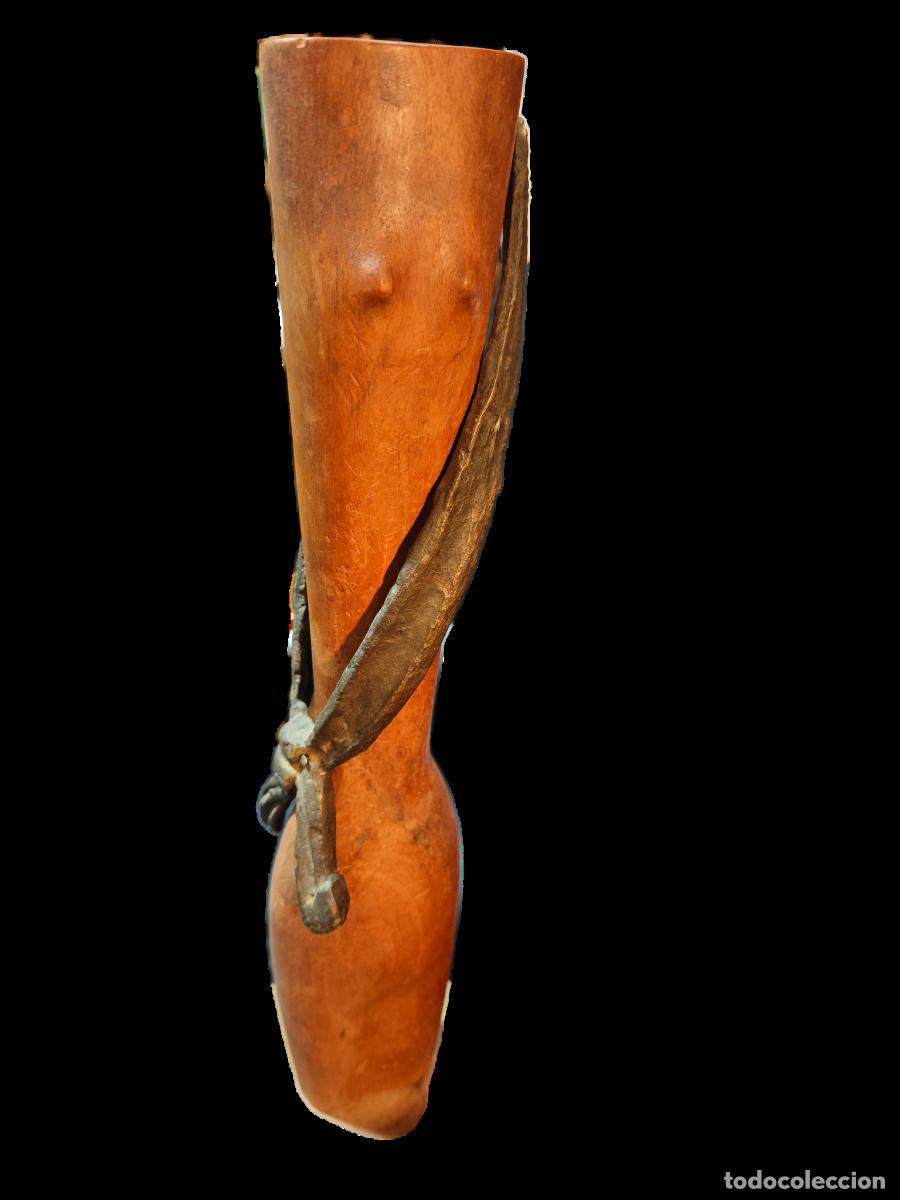 Arte: Escultura cuerpo femenino arte madera y bronce