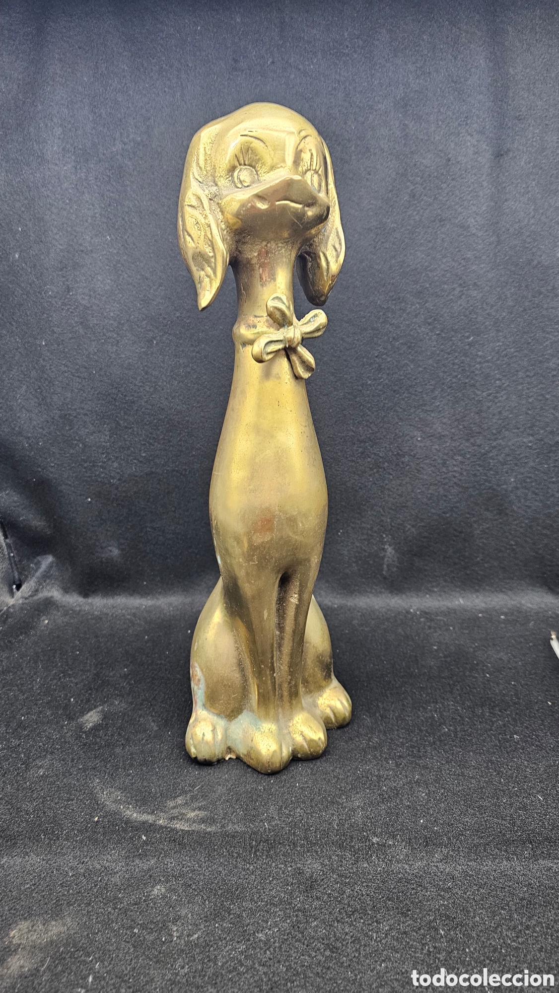 Arte: Escultura perrito de bronce