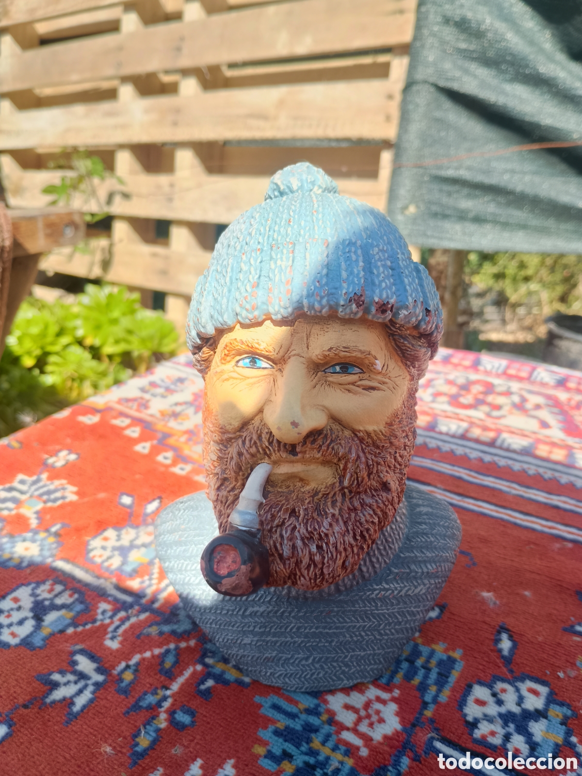 Arte: Busto marinero barro cocido