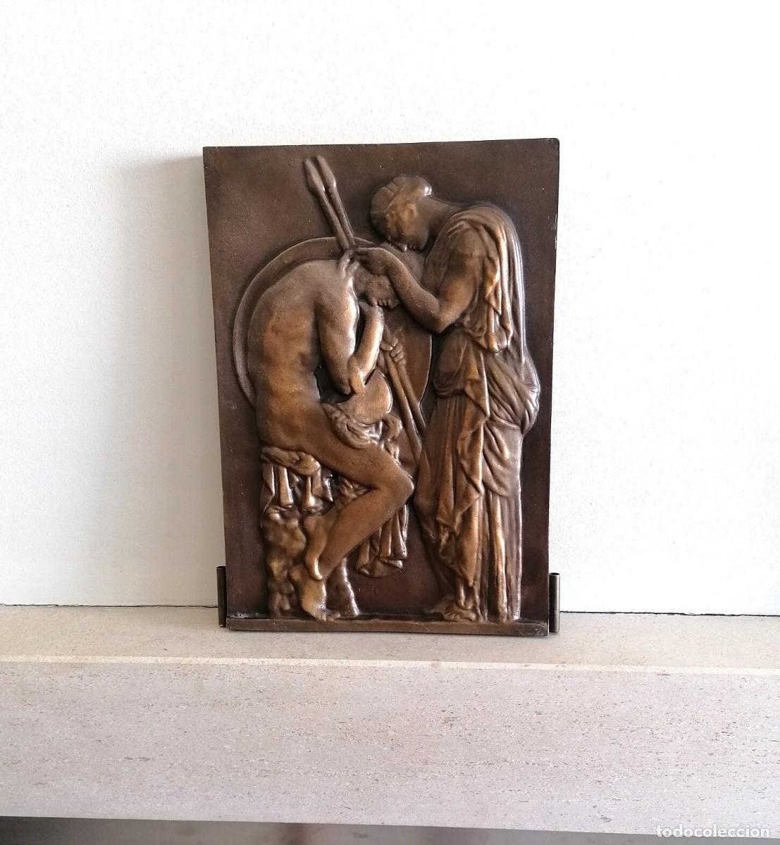 Arte: Placa de bronce Art D&eacute;co, a&ntilde;o ca. 1930.