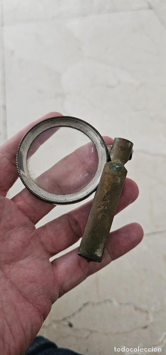 Arte: Muy antigua lupa bronce