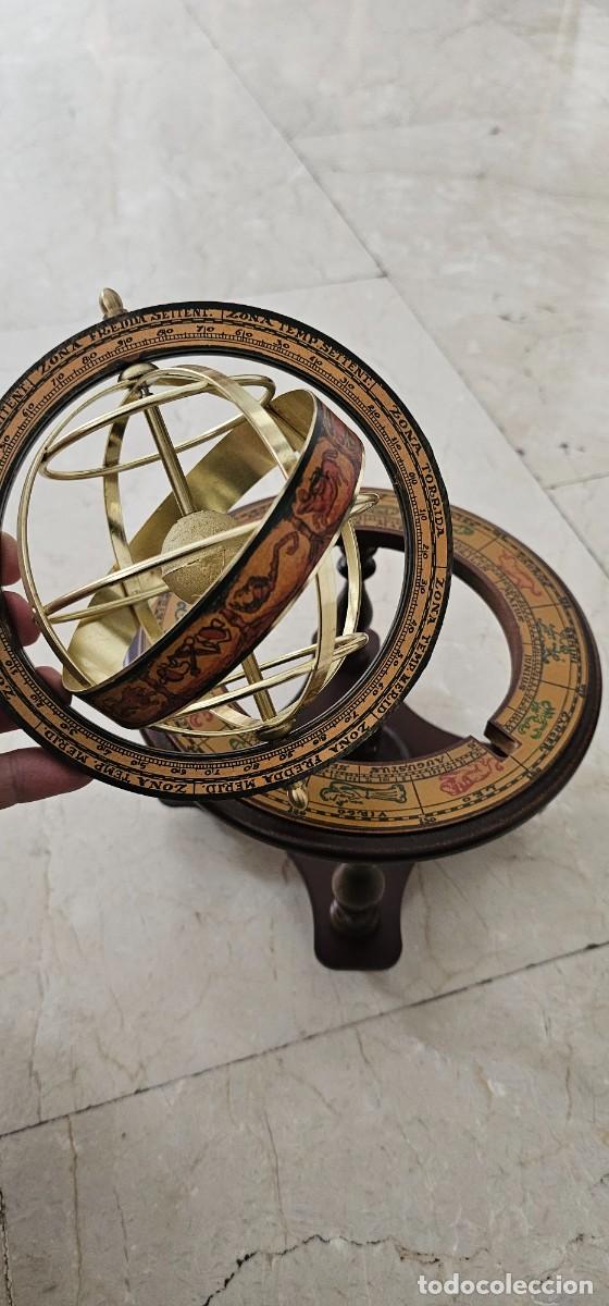 Arte: Esfera armilar madera y bronce - Foto 2
