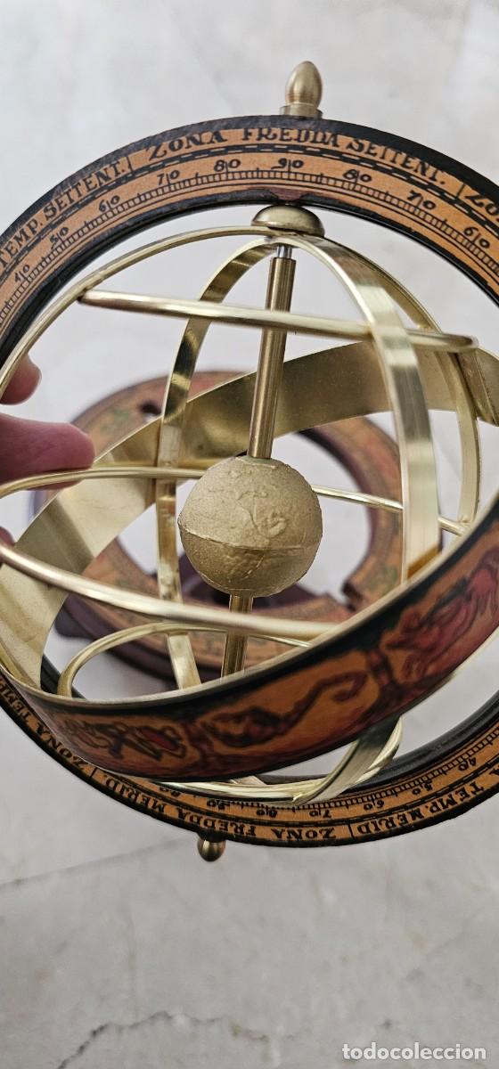 Arte: Esfera armilar madera y bronce - Foto 3