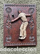 Arte: Talla vasca madera policromada / Pelotari /