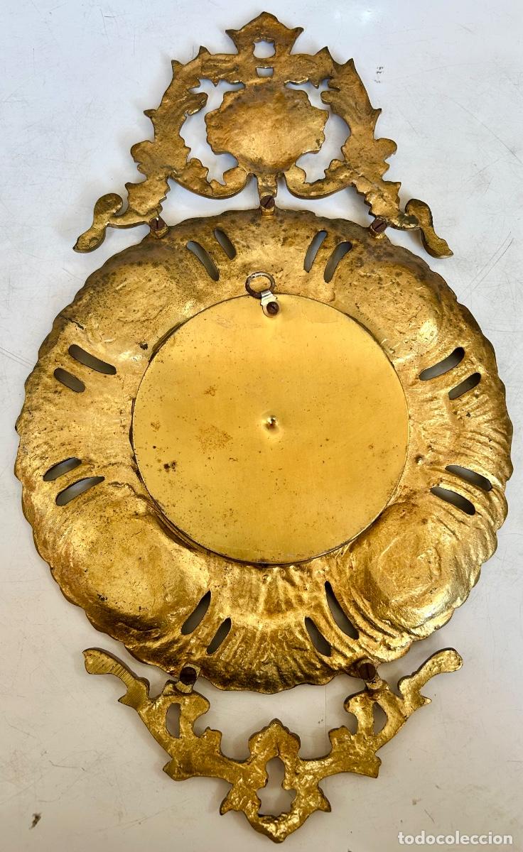 Arte: PRECIOSA CORNUCOPIA BRONCE ESTILO ROCOCO-40 CMS-MARCO PARED - Foto 9
