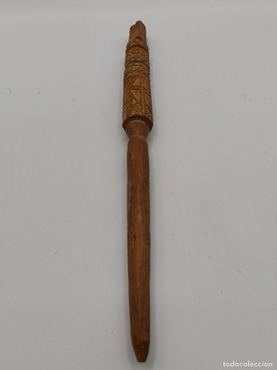 Arte: Arte pastoril , Madera de 25cm, tallada a mano, por pastores