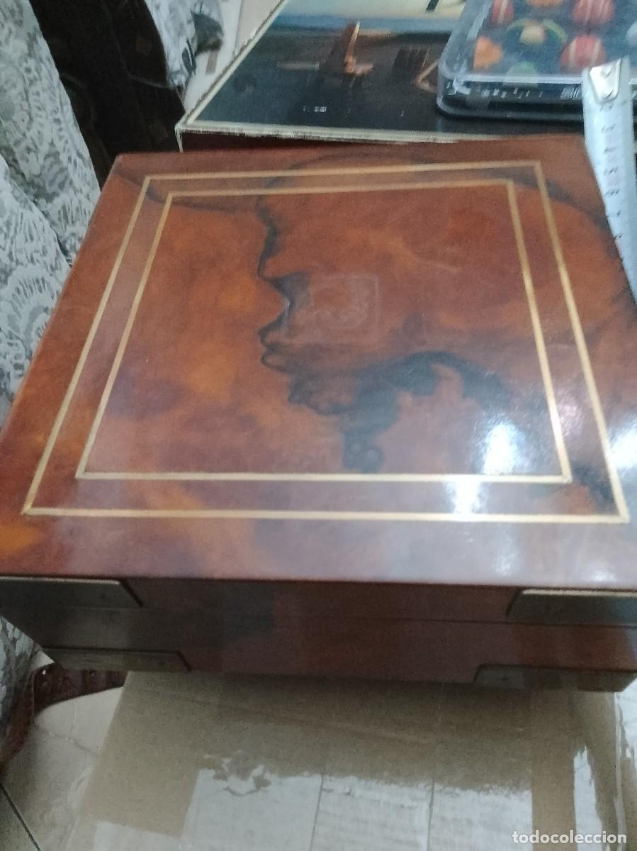 Arte: Caja madera calidad superior 21 cent&iacute;metros exclusiva