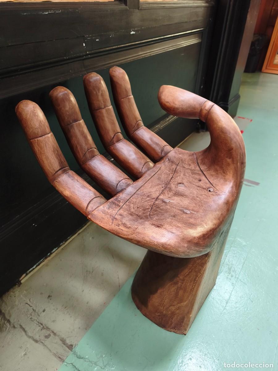 Arte: Silla mano dise&ntilde;o realizada en madera maciza. Estilo Pedro Friedeberg.