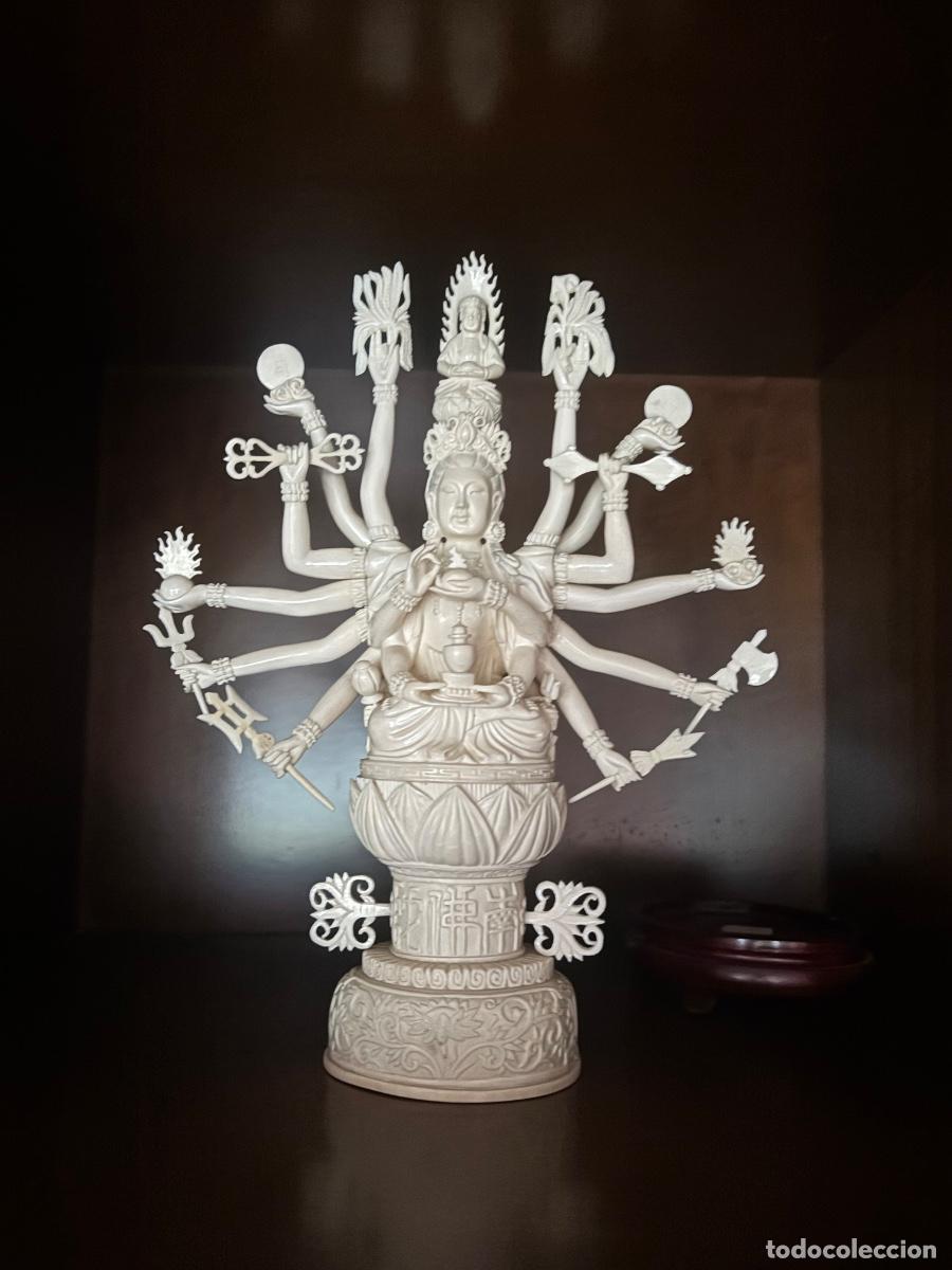 Arte: Escultura Guan Yin MIL BRAZOS