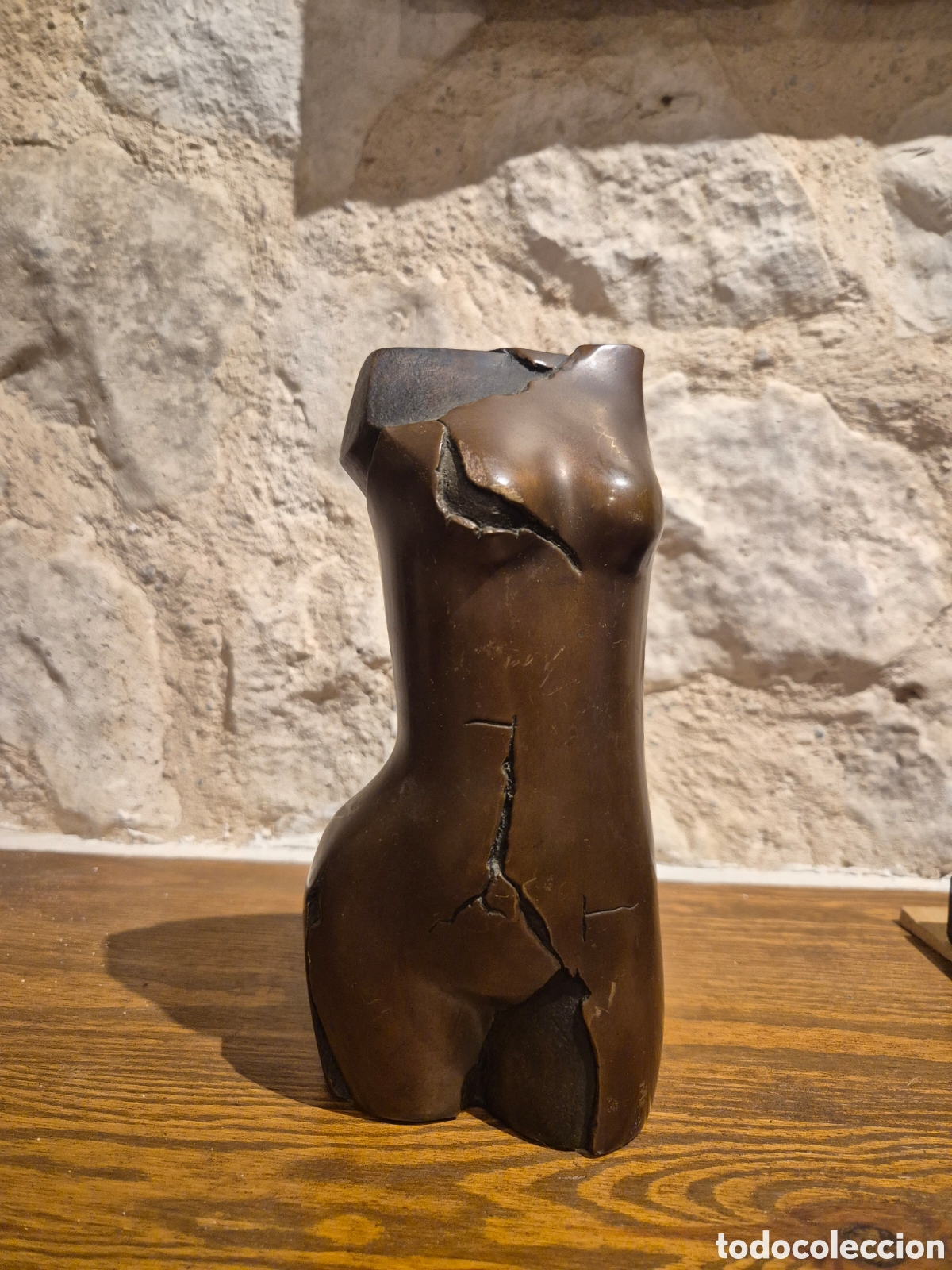Arte: Carlos Garc&iacute;a Muela, torso femenino en bronce