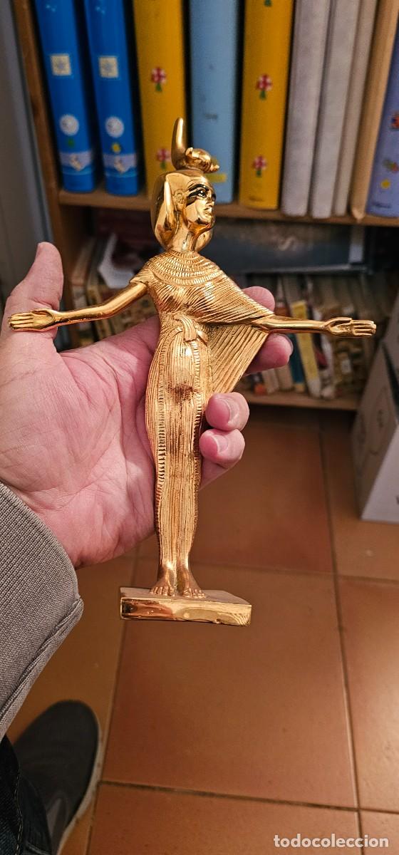 Arte: Muy bonita esciltura bronce Anjesenamon mujer Tutankamon