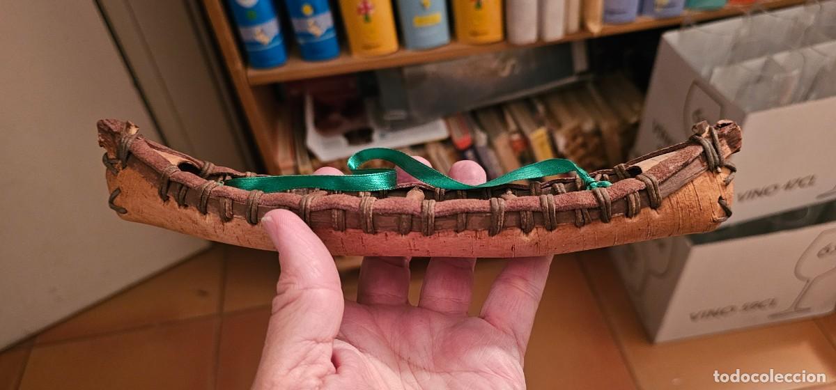 Arte: Preciosa canoa indios Canada madera - Foto 2