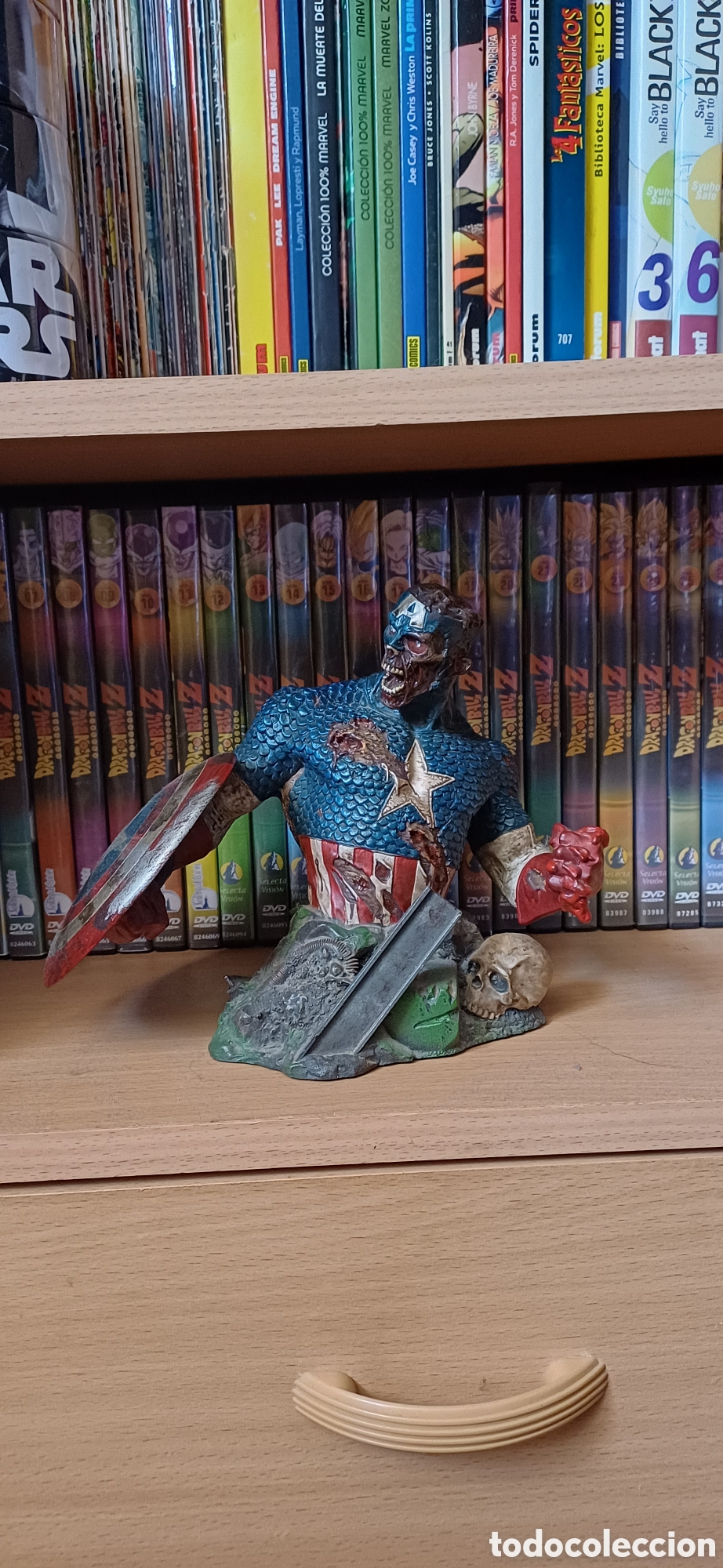Arte: Capit&aacute;n Am&eacute;rica zombie