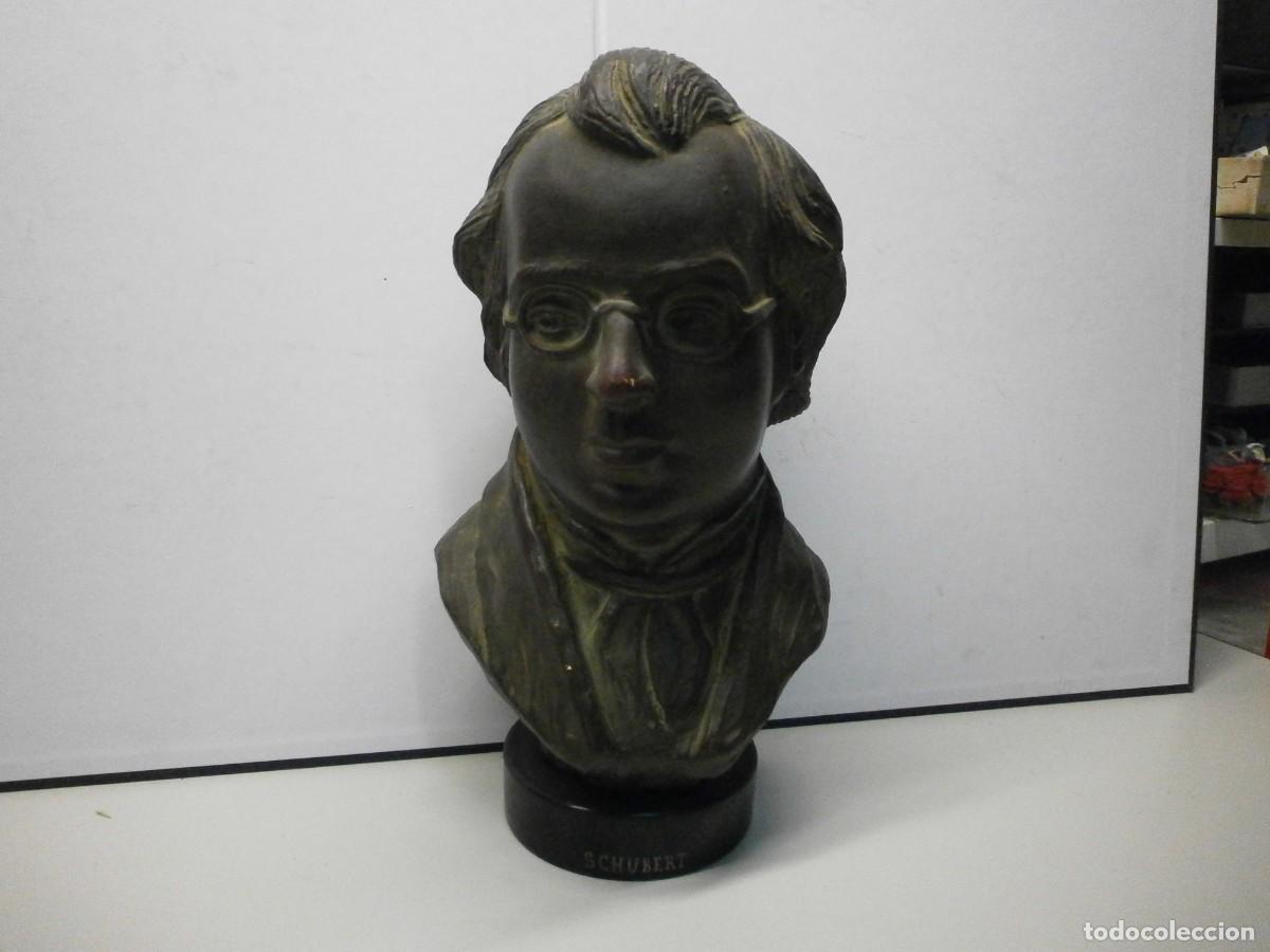 Arte: busto en terracota musico franz peter schubert ----m jimenez oviedo mirete murcia