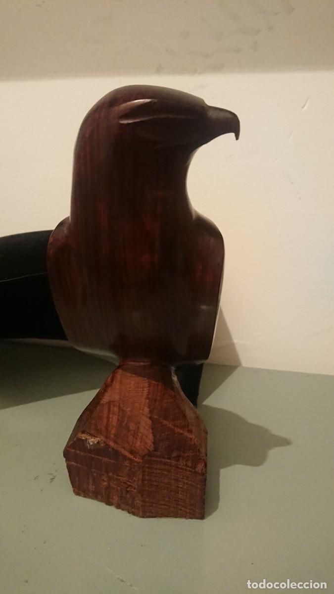Arte: &Aacute;guila tallada en madera maciza - Foto 4