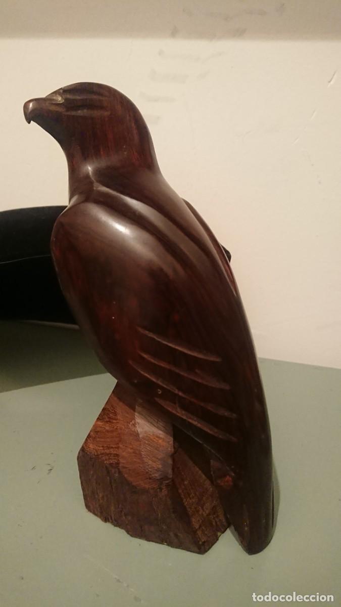 Arte: &Aacute;guila tallada en madera maciza - Foto 5