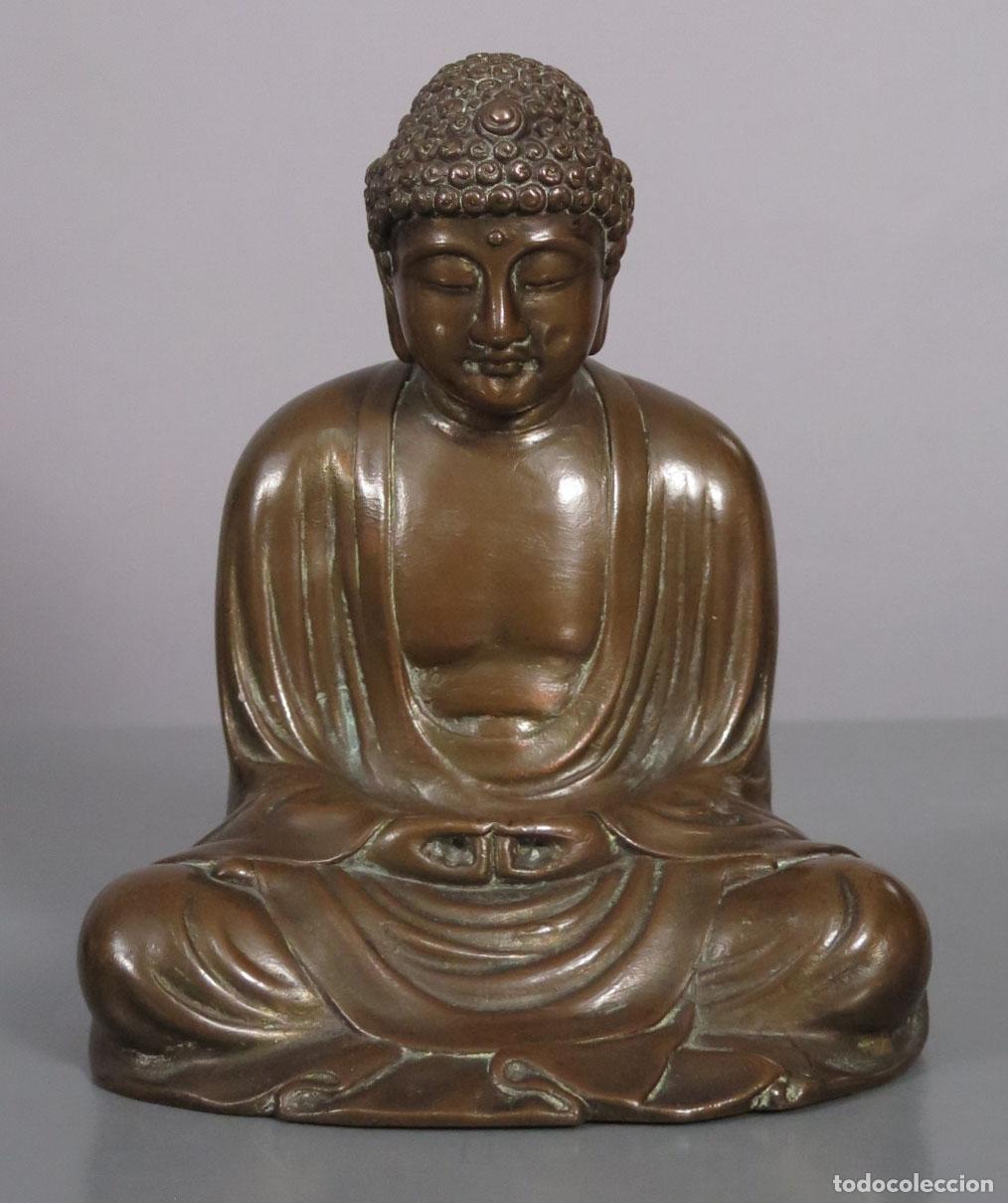 Arte: BUDA. BRONCE. MARCA EN BASE. PRIMER TERCIO SIGLO XX