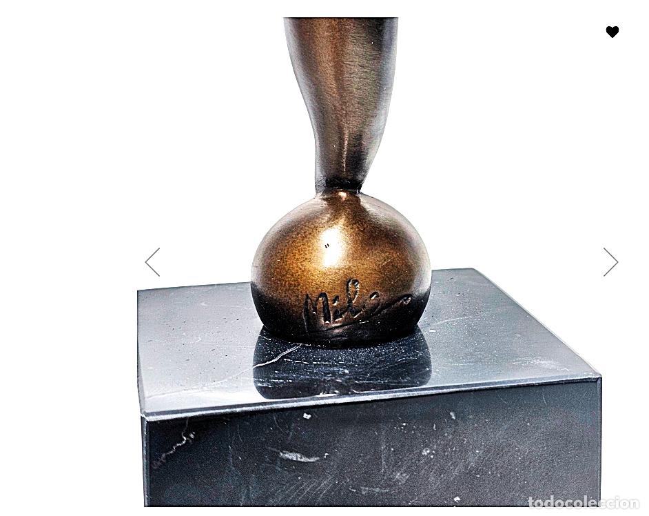 Arte: GIMNASTA EN BRONCE Y BASE DE MARMOL - Foto 7