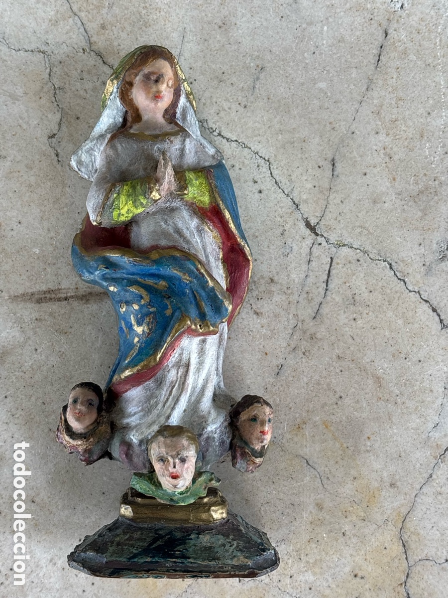 Arte: Escultura Colonial de la Virgen Inmaculada del siglo XVIII