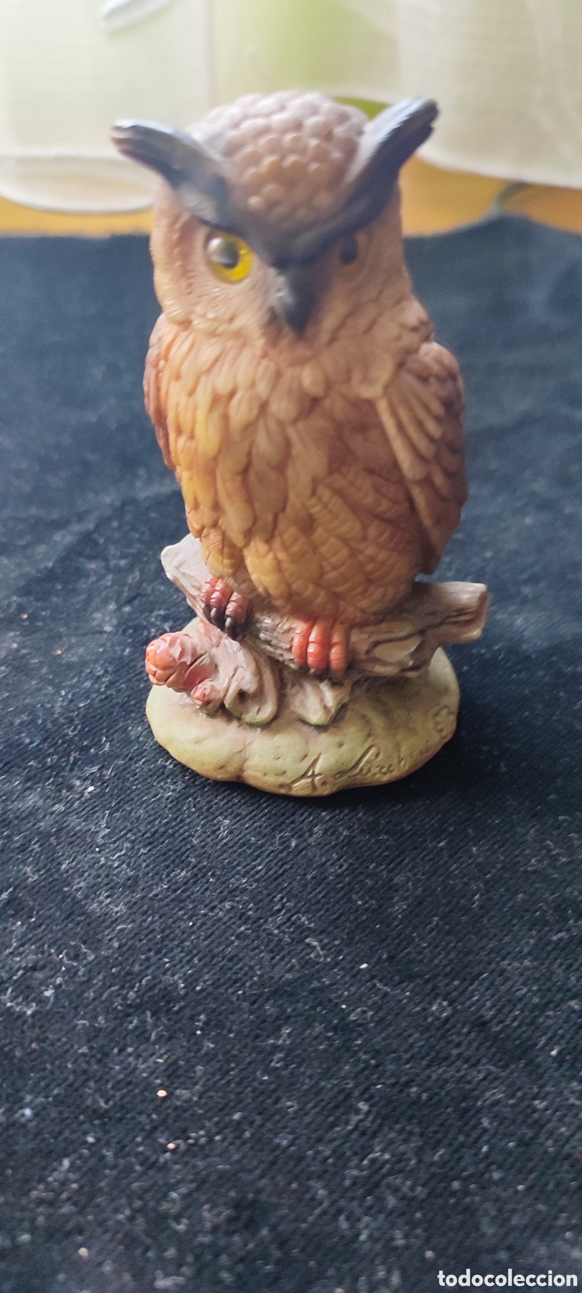 Arte: Preciosa escultura de lechuza realizada por escultor A. Lucchesi firmada
