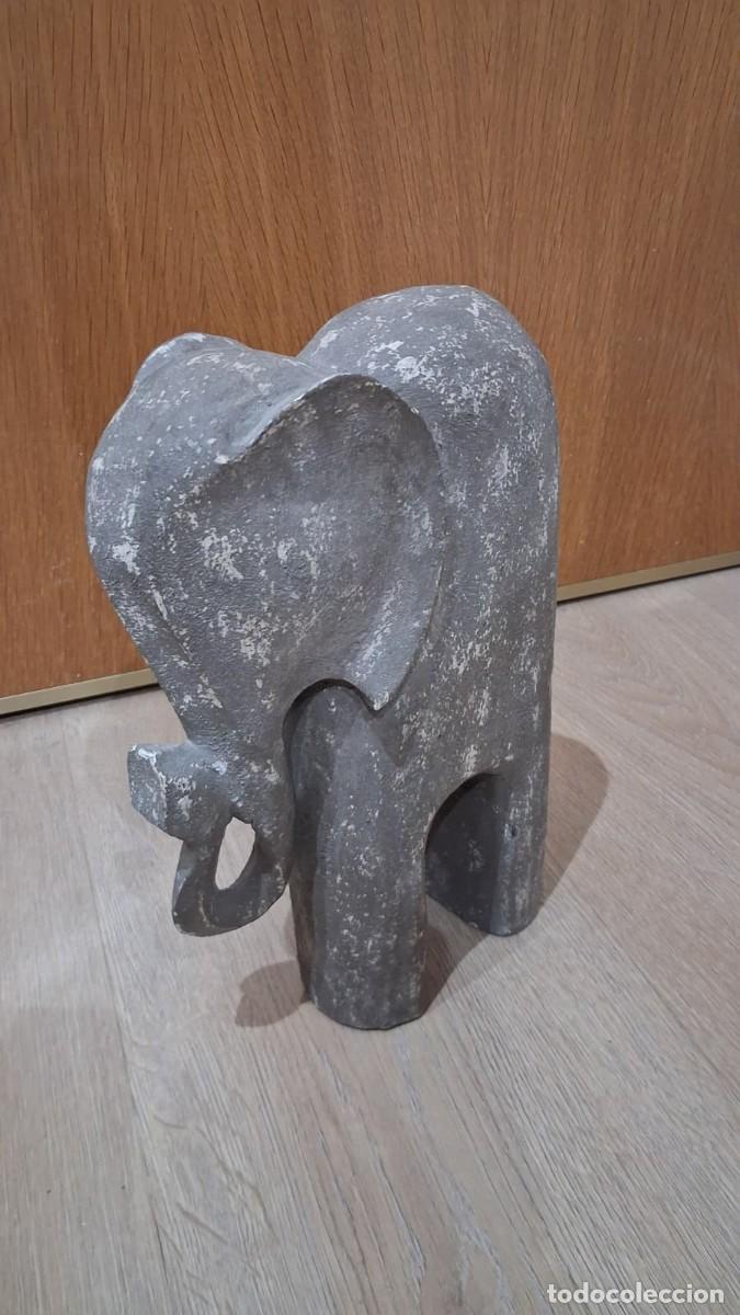 Arte: FIGURA DECORATIVA ELEFANTE DE MADERA