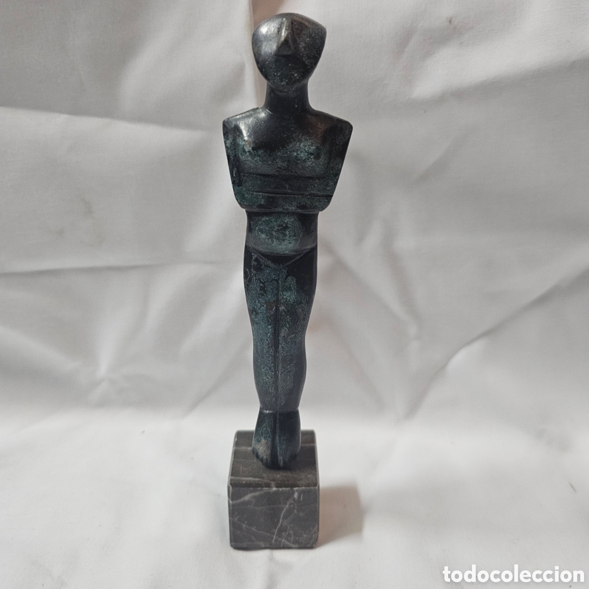 Arte: FIGURA IDOLO CICLADICO - GRECIA - BRONCE 17 CM