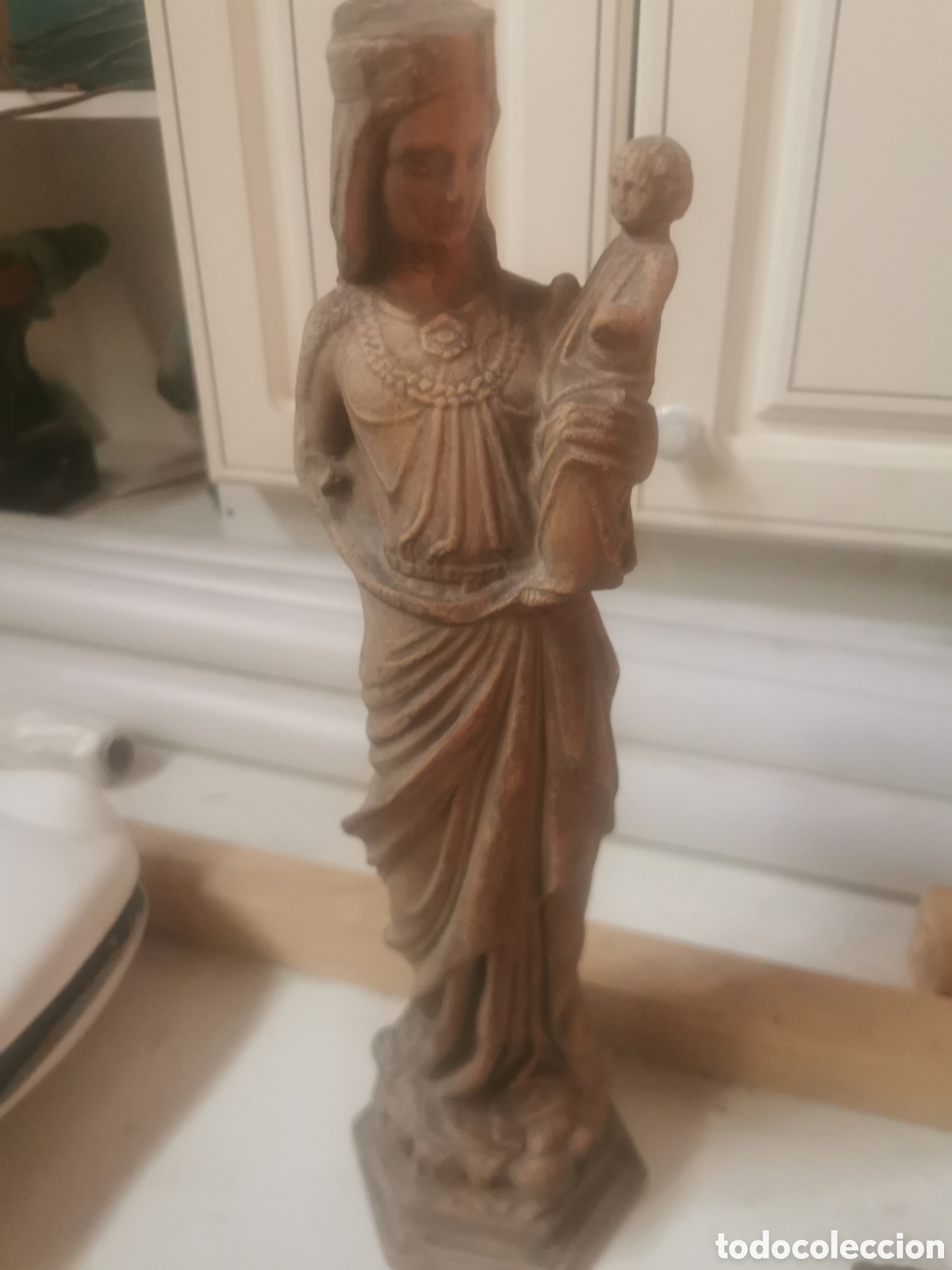 Arte: Terracota antigua 42 cm firmada Martorell