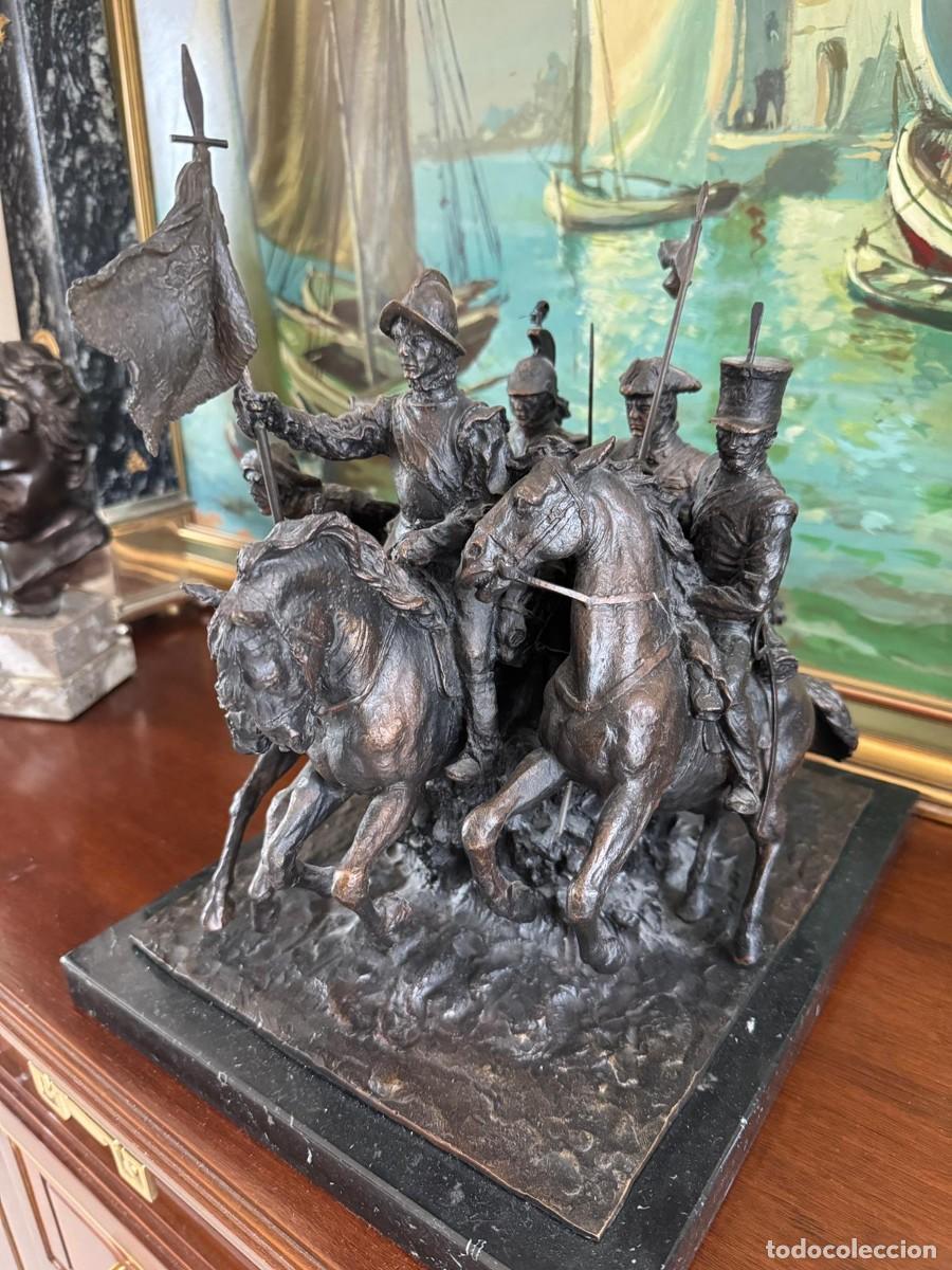 Arte: Bronce &rdquo;H&eacute;roes del regimiento Alc&aacute;ntara&rdquo; (Annual 1921) Numerada notarialmente