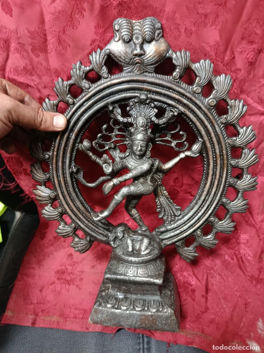 Arte: Escultura met&aacute;lica Hid&uacute;. Nataraja, Shiva danzante.