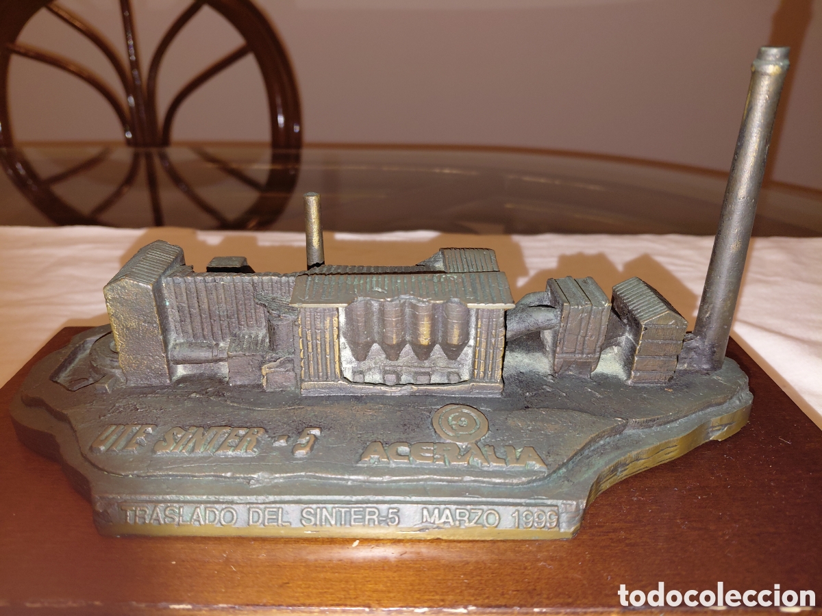 Arte: ESCULTURA EN BRONCE UTE SINTER-5 ACERALIA.FIRMADA POR LUELMO.NUMERADA 37/60.TRASLADO DEL SINTER 1999