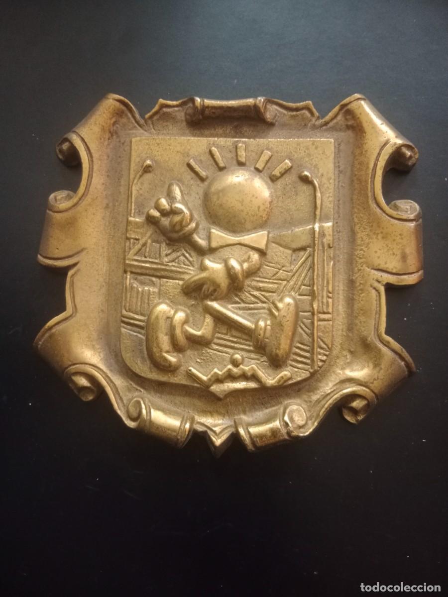 Arte: RARA PLACA DE BRONCE RELIEVE - ASOCIACION ACADEMIA DE INVENTORES DE ESPA&Ntilde;A