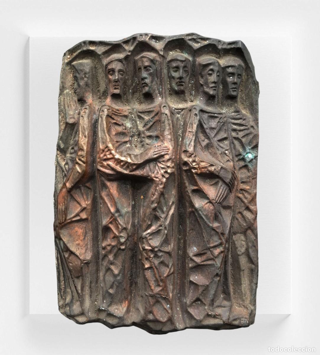 Arte: Placa arquitectonica de Bronce de caracter religioso de Joan Mayne