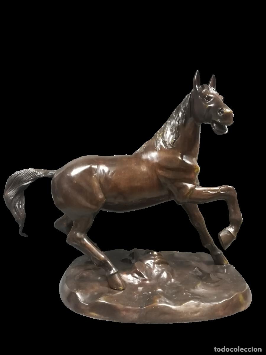 Art: FIGURA BRONCE CABALLO AL TROTE