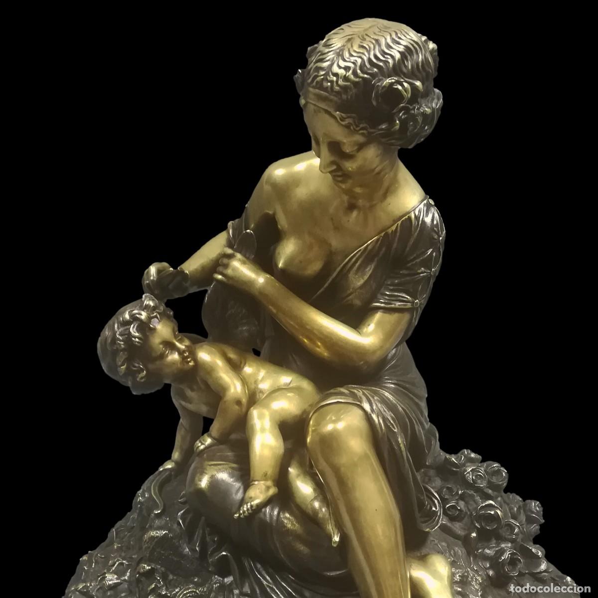 Art: FIGURA BRONCE VENUS Y CUPIDO CHARLES CUMBERWORTH