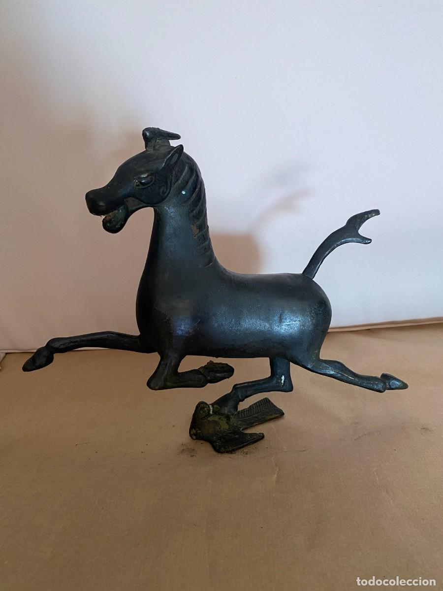 Arte: CABALLO BRONCE ANTIGUO - Foto 1