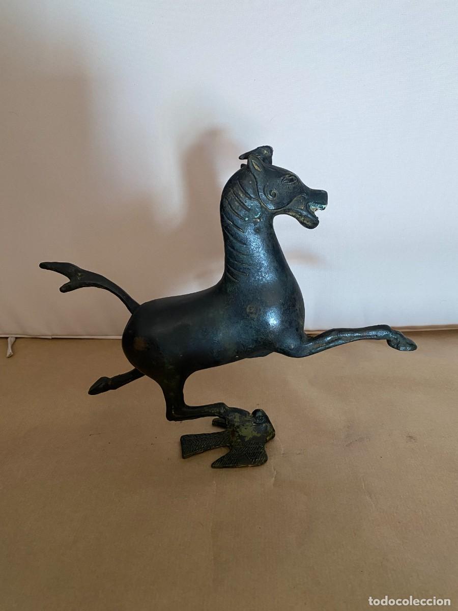 Arte: CABALLO BRONCE ANTIGUO - Foto 2