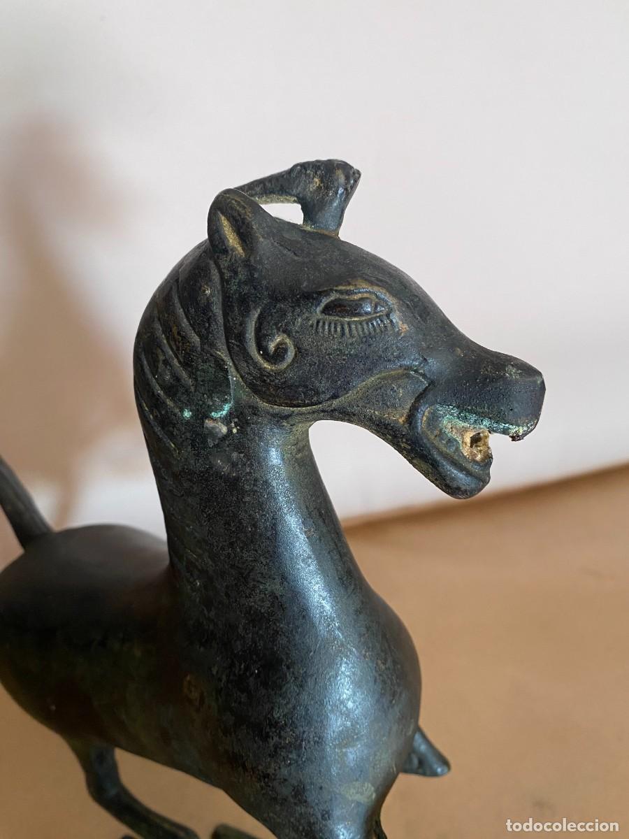 Arte: CABALLO BRONCE ANTIGUO - Foto 3