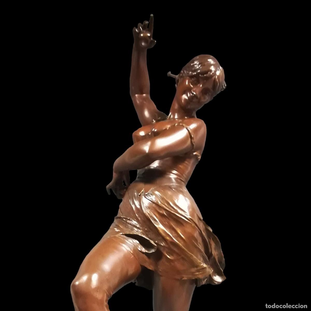 Art: FIGURA BRONCE BAILARINA FIRMADA A BROUCHER HORS CONCOUR SIGLO XIX