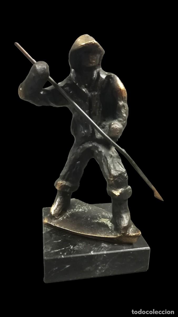 Arte: FIGURA BRONCE ARPONERO