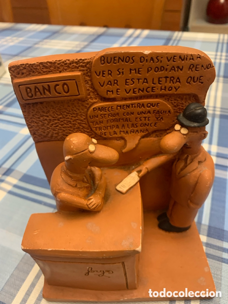 Arte: Figura terracota , escultura del humorista y escultor antonio fraguas