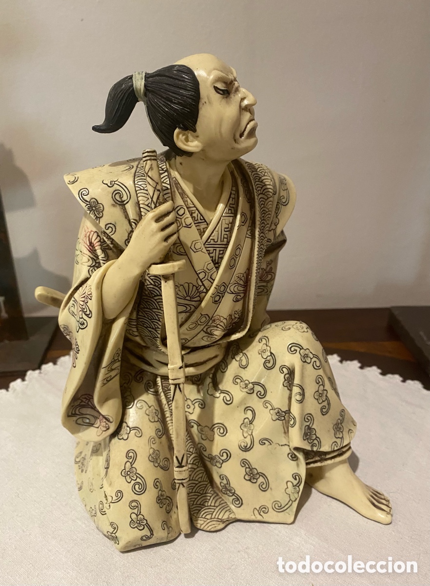 Arte: Figura Samuray pintado - Foto 2