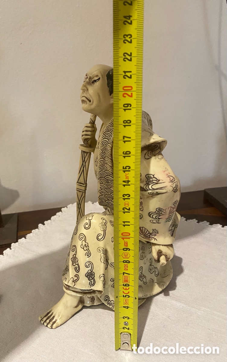 Arte: Figura Samuray pintado - Foto 4