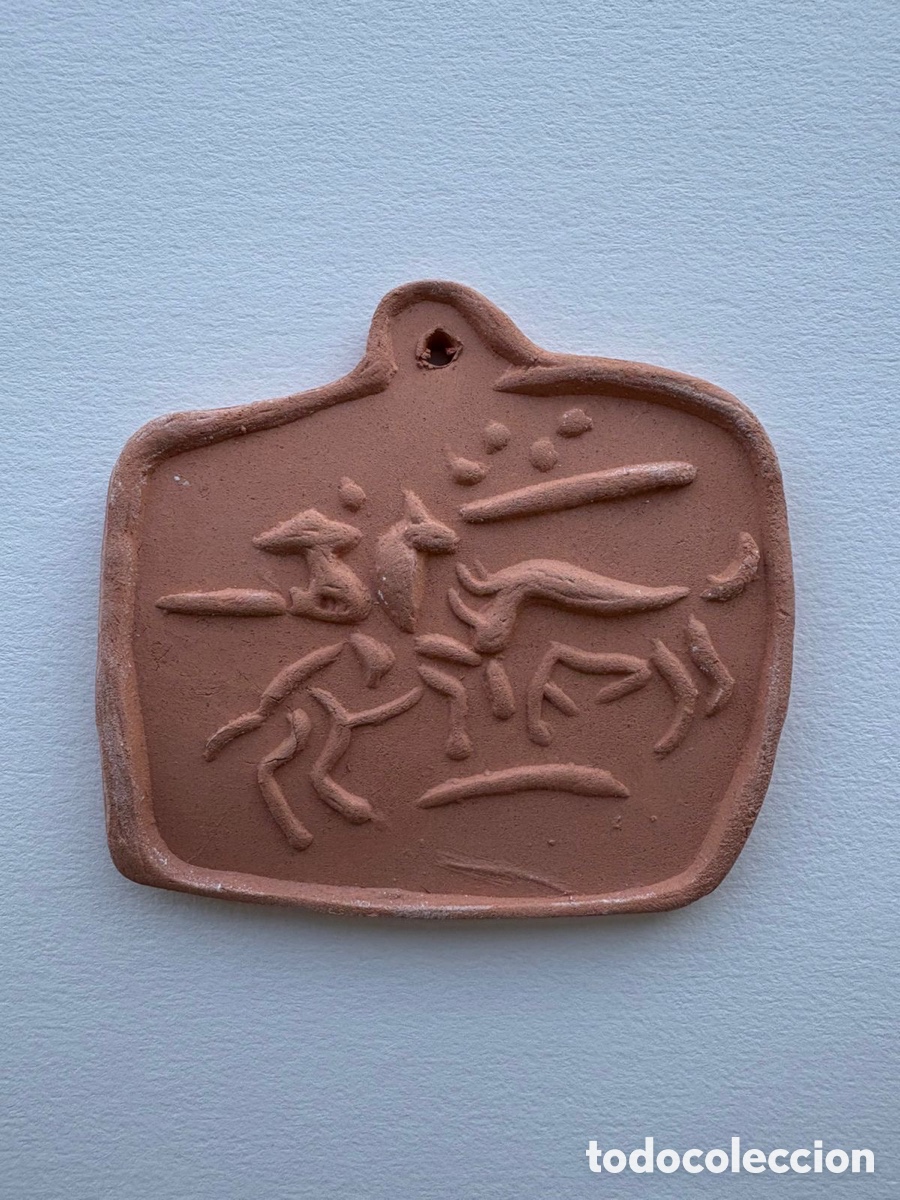 Arte: Pablo Picasso - medalla terracota - Picador et taureau (A.R. 101)