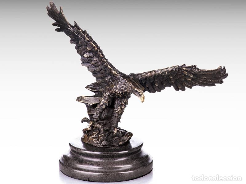 Arte: Escultura de bronce - &Aacute;guila (1161)