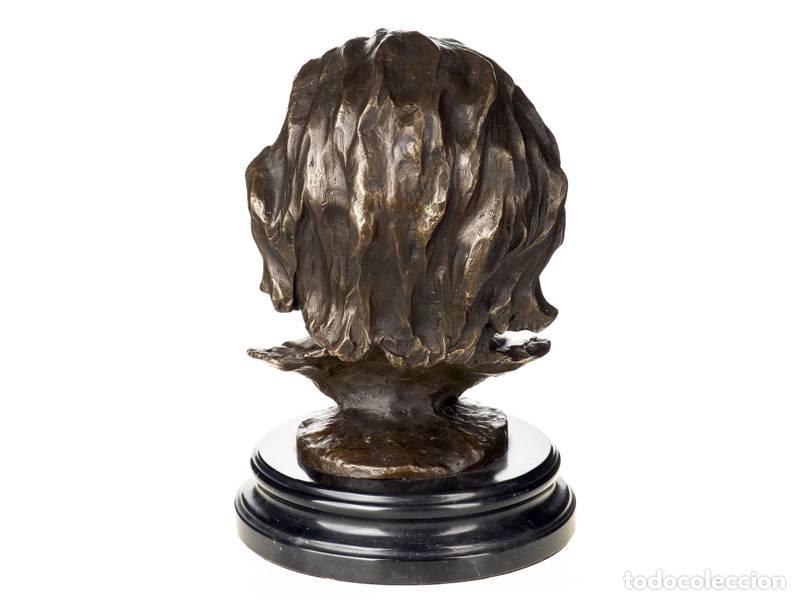 Arte: Escultura de bronce - Busto de Albert Einstein (1275) - Foto 2