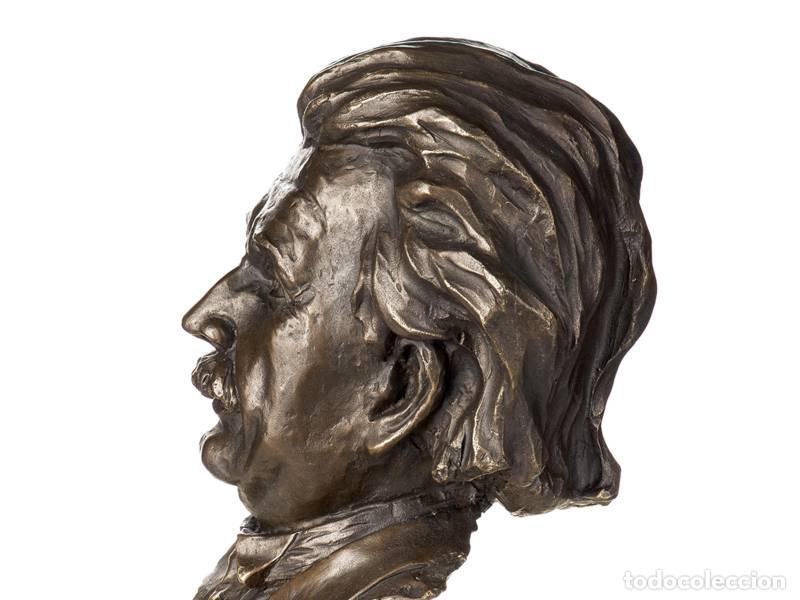 Arte: Escultura de bronce - Busto de Albert Einstein (1275) - Foto 7
