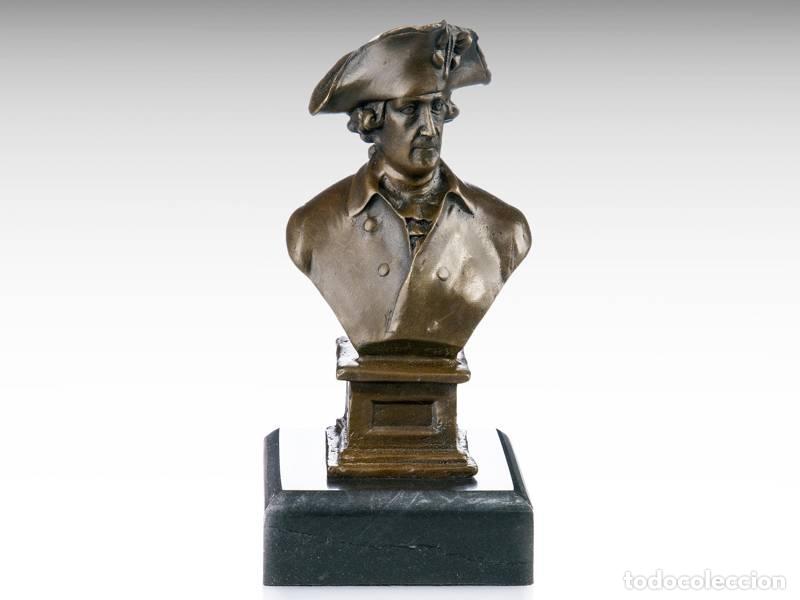 Kunst: Escultura de bronce - Busto del rey Federico II (1065)