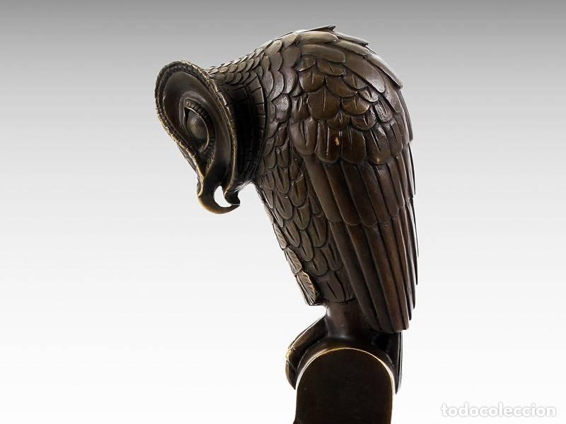 Arte: Escultura de bronce - B&uacute;ho - Art D&eacute;co (1110)